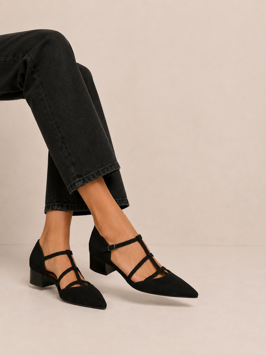 Celeste™ | Tacones elegantes de tiras cruzadas