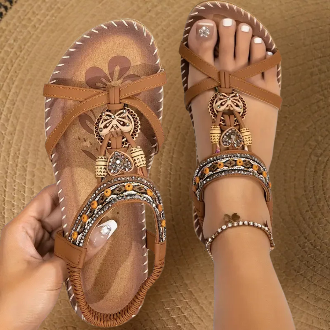 Sandalias detalles artesanales