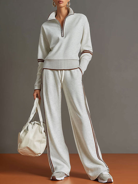 Marietta – Cojunto Elegante con Pantalón de Pierna Ancha