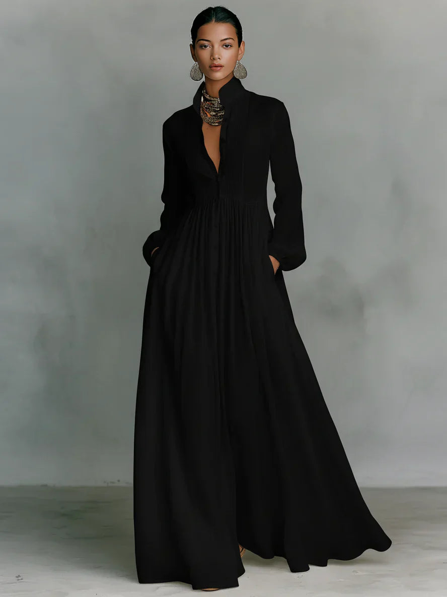 Alba™ | Vestido Largo Fluido de Elegancia Natural