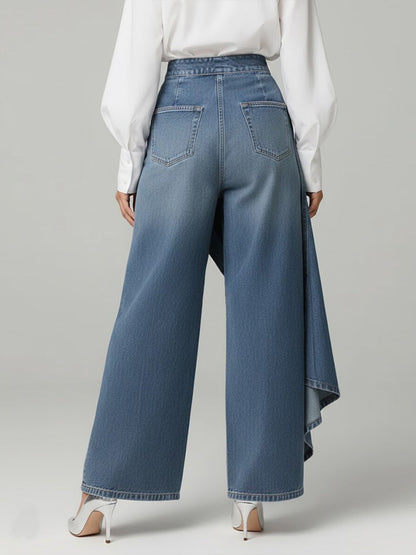 Pantalones Vaqueros Cruzados Elegantes