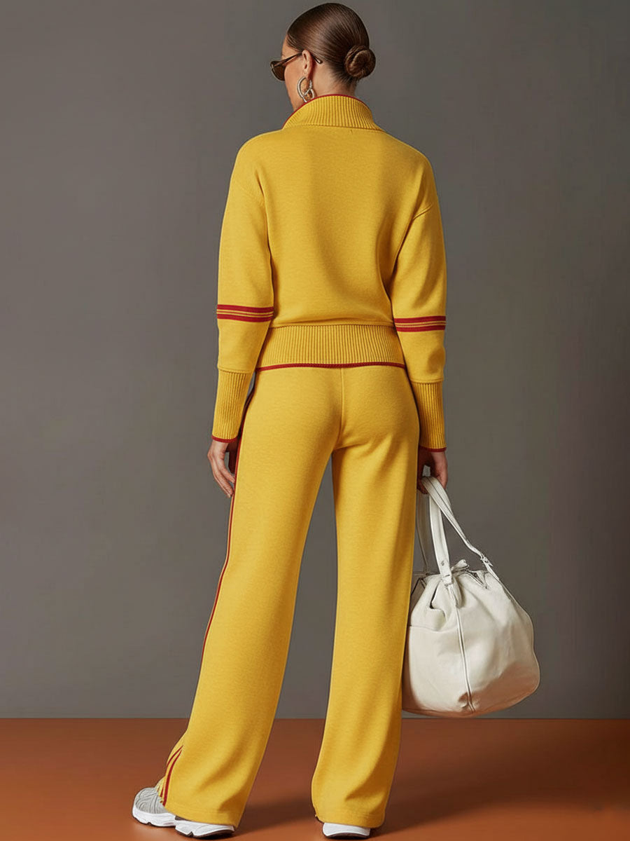 Marietta – Cojunto Elegante con Pantalón de Pierna Ancha