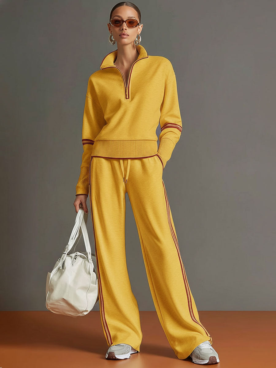 Marietta – Cojunto Elegante con Pantalón de Pierna Ancha