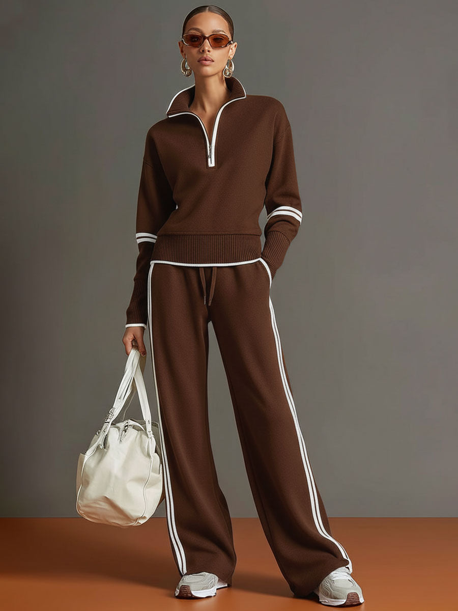 Marietta – Cojunto Elegante con Pantalón de Pierna Ancha