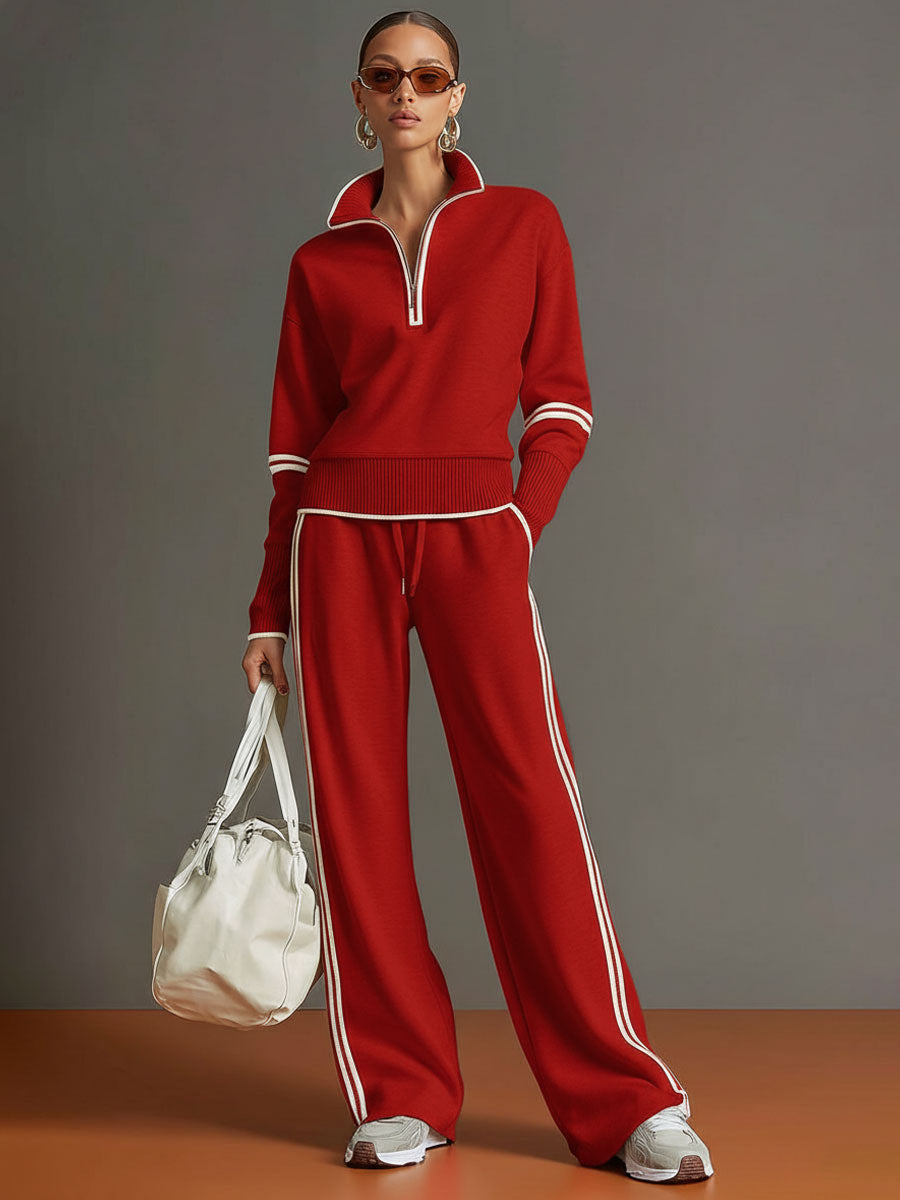 Marietta – Cojunto Elegante con Pantalón de Pierna Ancha