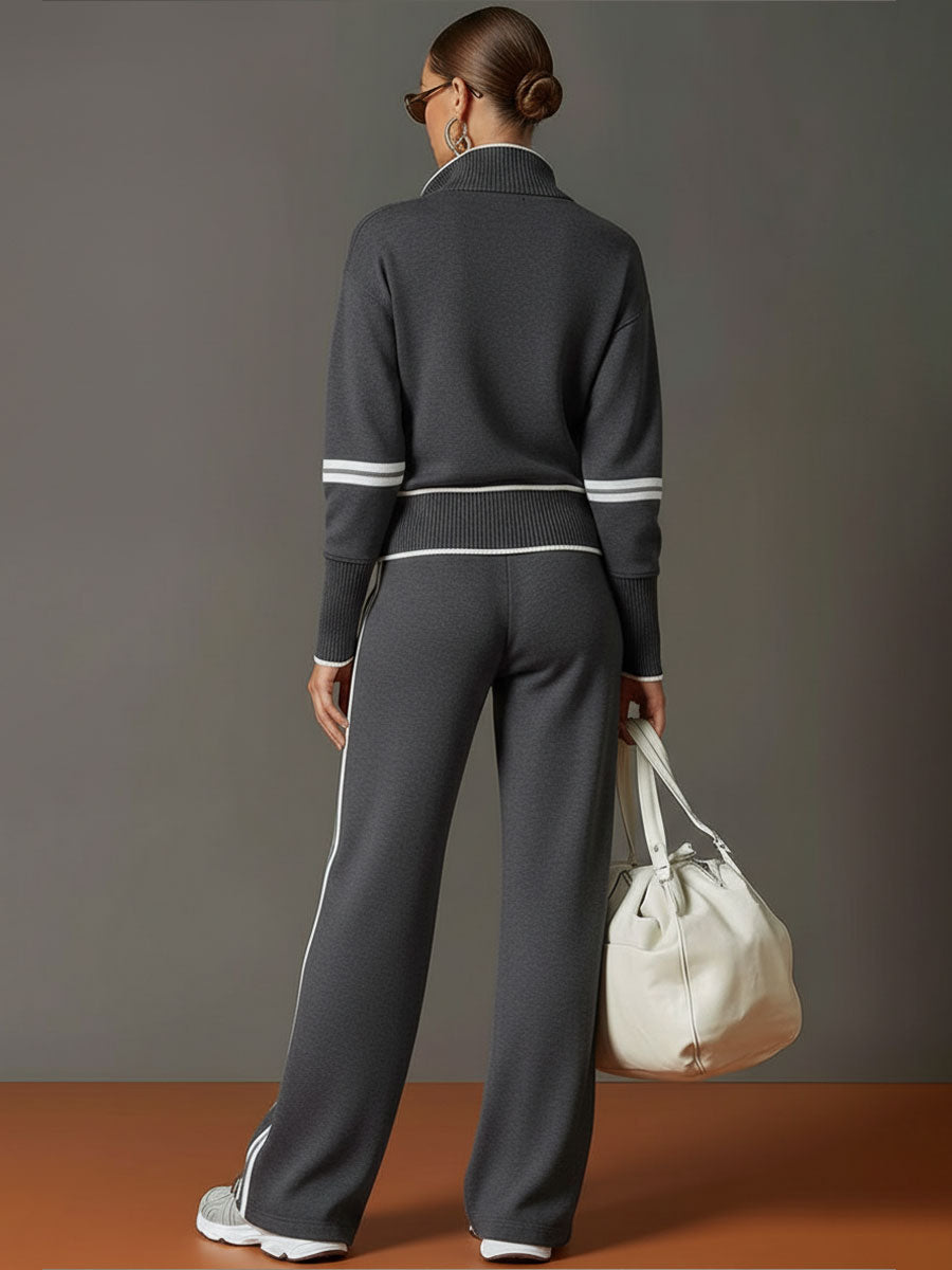 Marietta – Cojunto Elegante con Pantalón de Pierna Ancha