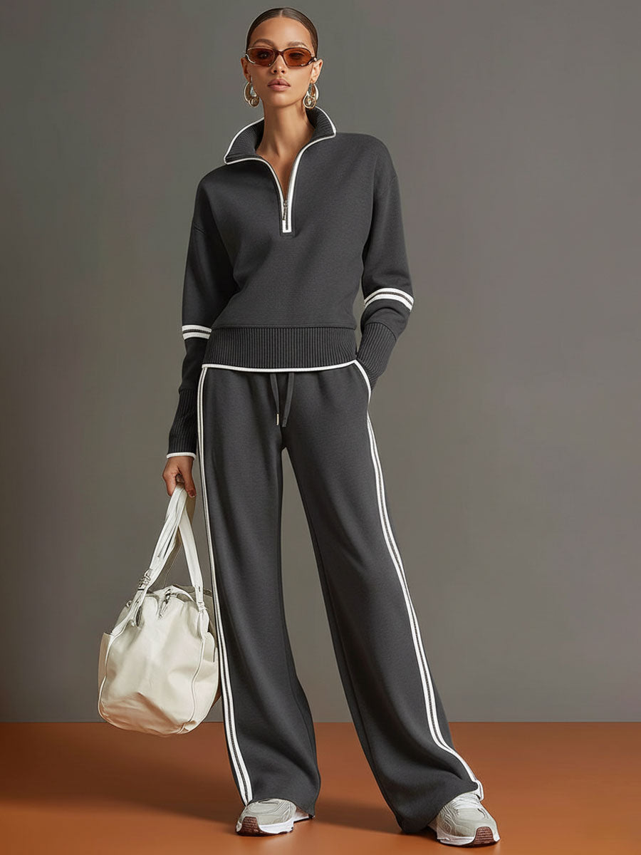 Marietta – Cojunto Elegante con Pantalón de Pierna Ancha