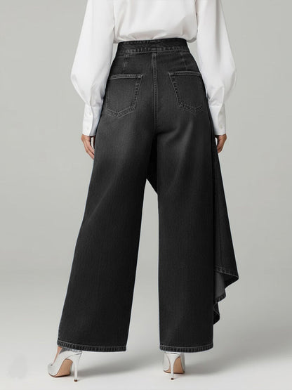 Pantalones Vaqueros Cruzados Elegantes