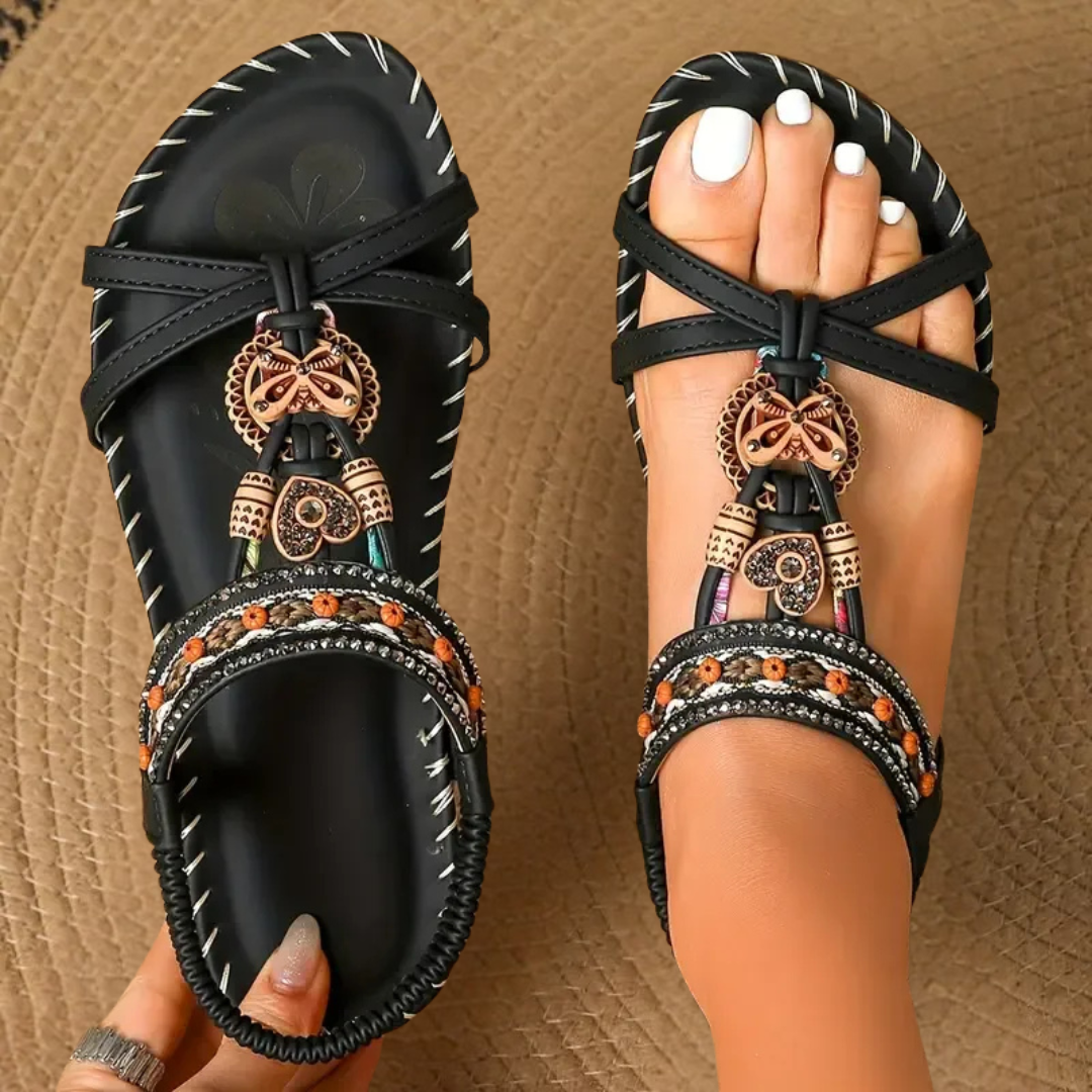 Sandalias detalles artesanales
