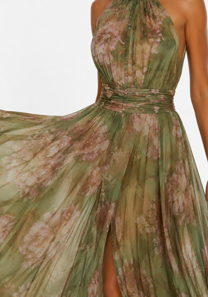 Vestido Floral Verde
