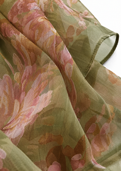 Vestido Floral Verde