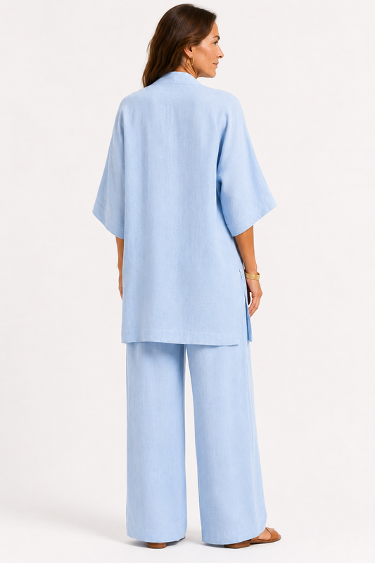 Conjunto fluido con blusa de regalo