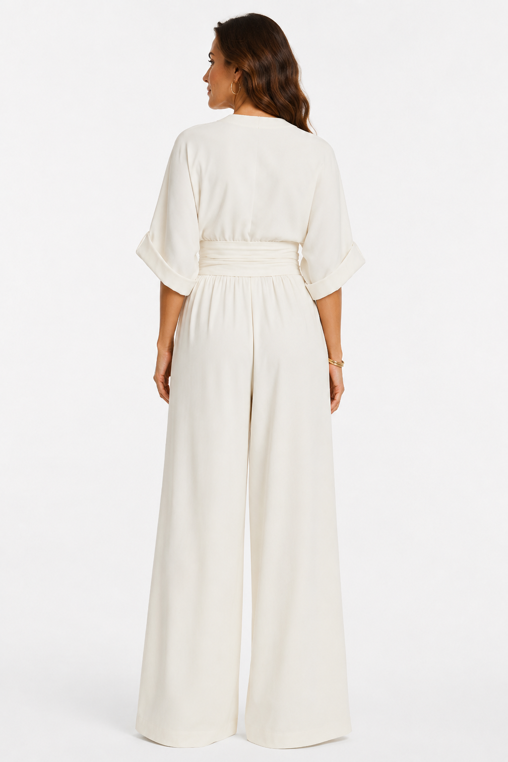 HOLBOX — Mono elegante de escote cruzado