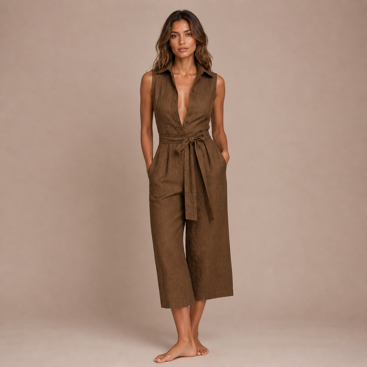 Mara – mono camisero en tono tierra