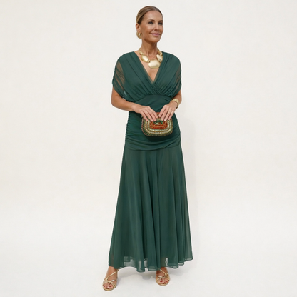 Vestido Largo con Escote en V