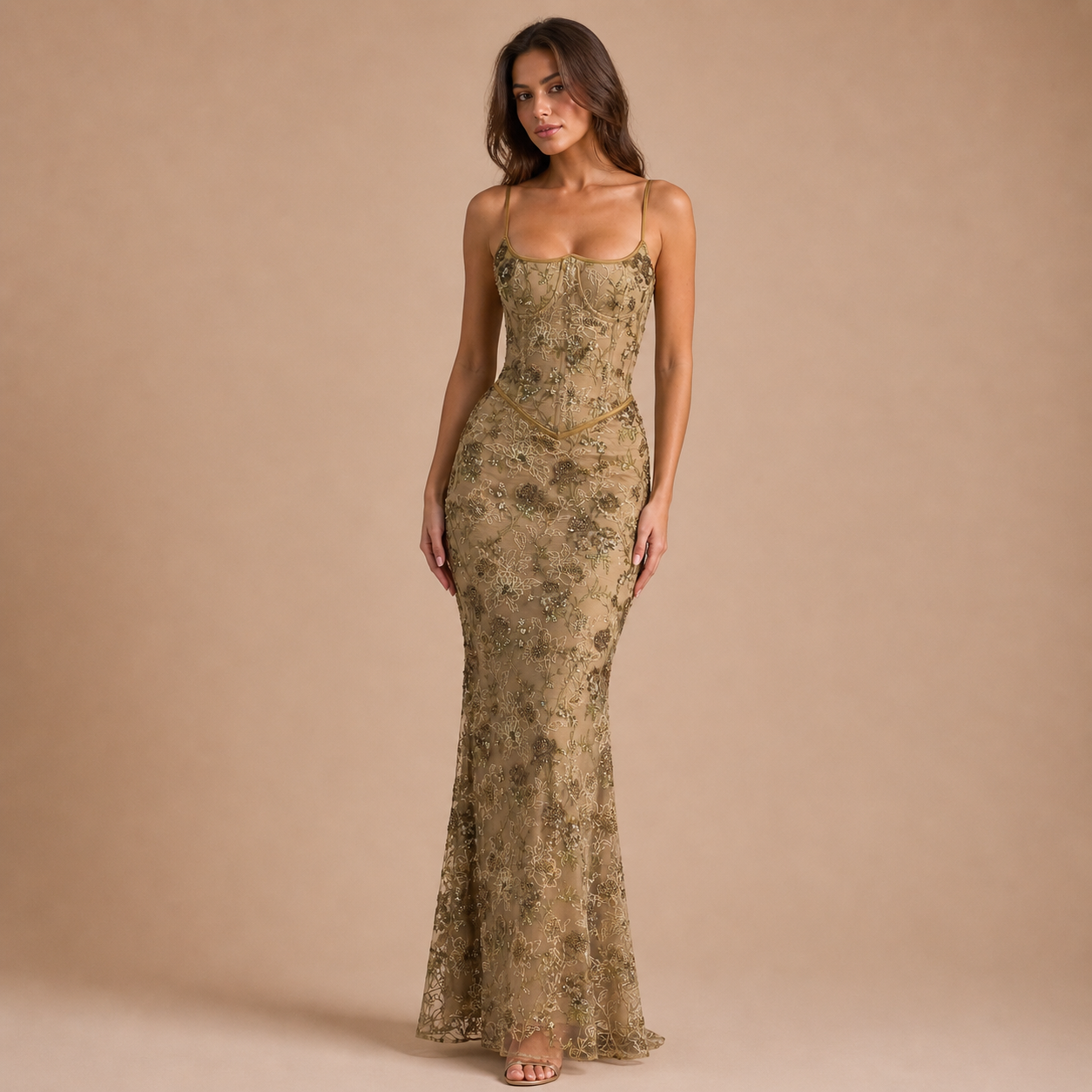 Sara – vestido sirena bordado