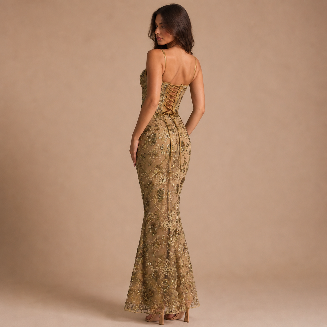Sara – vestido sirena bordado