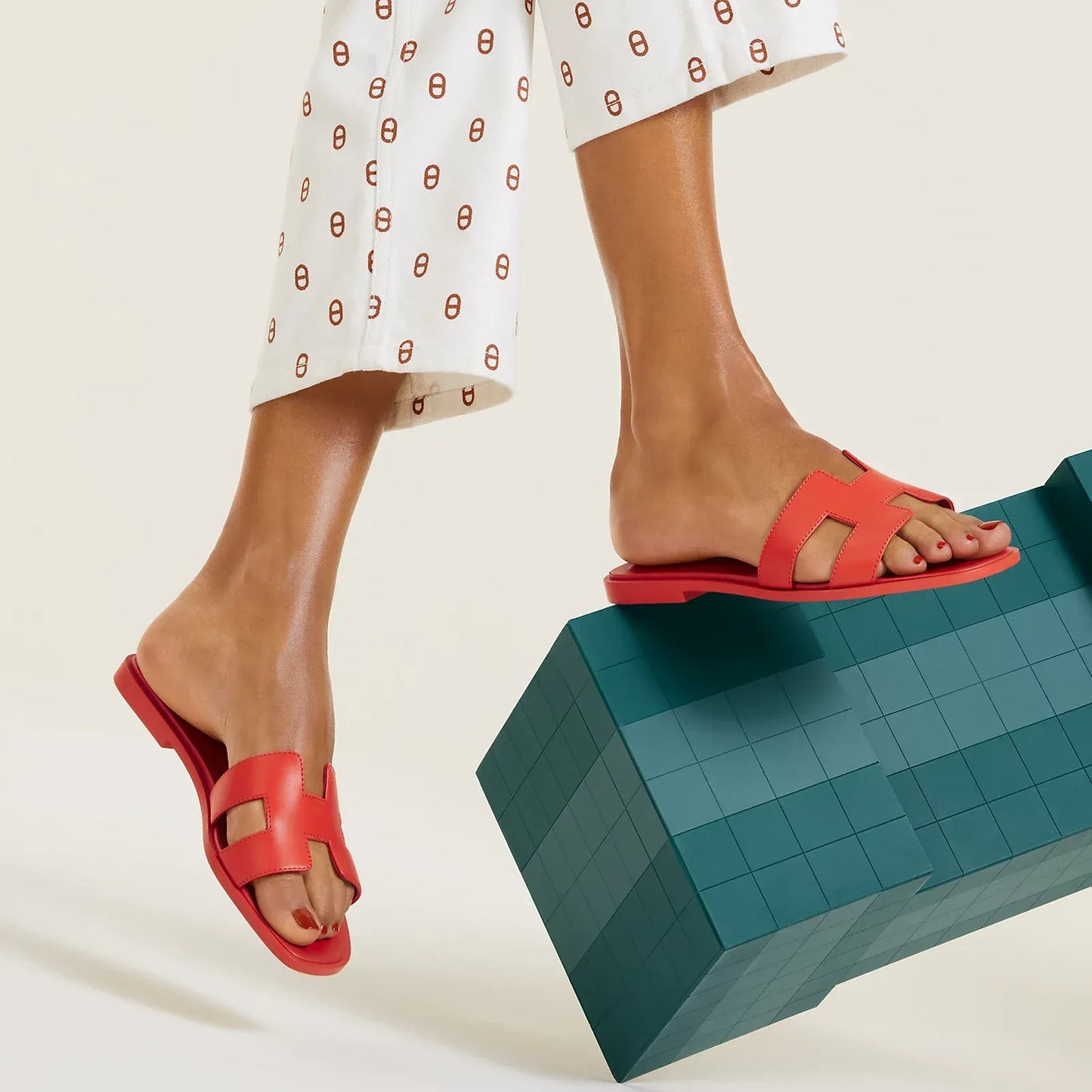 Sandalias planas estilo artesanal