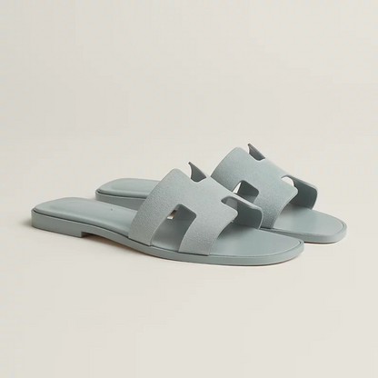 Sandalias planas estilo artesanal