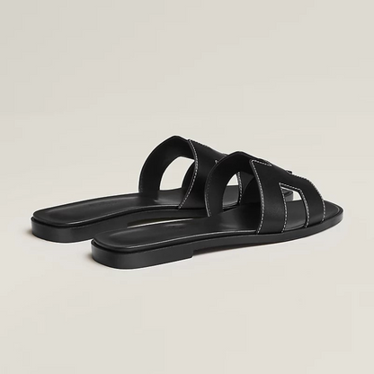 Sandalias planas estilo artesanal