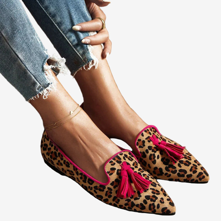 Jimena™ | Mocasines de leopardo