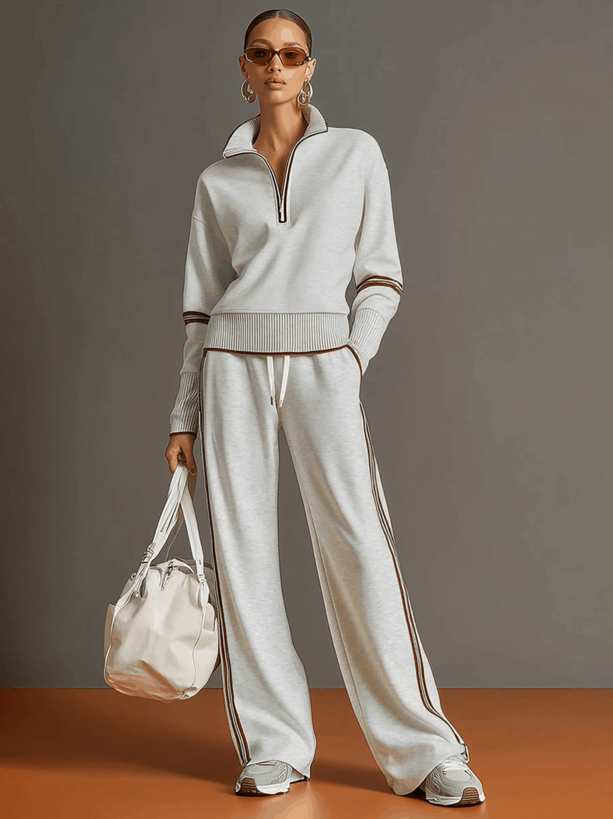 Marietta – Cojunto Elegante con Pantalón de Pierna Ancha