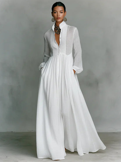 Vestido Largo Fluido de Elegancia
