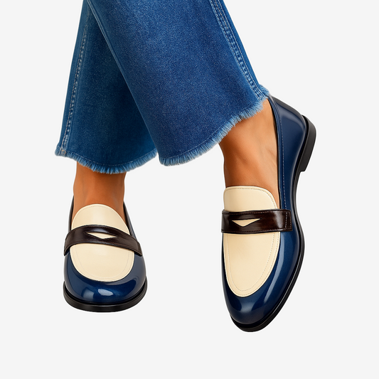Mariela™ | Mocasines bicolor elegantes