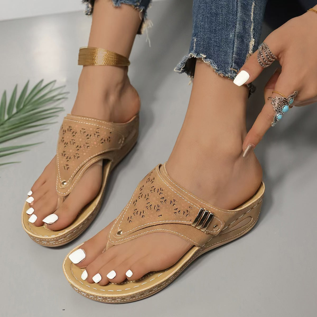 SANDALIAS CUÑA CONFORT