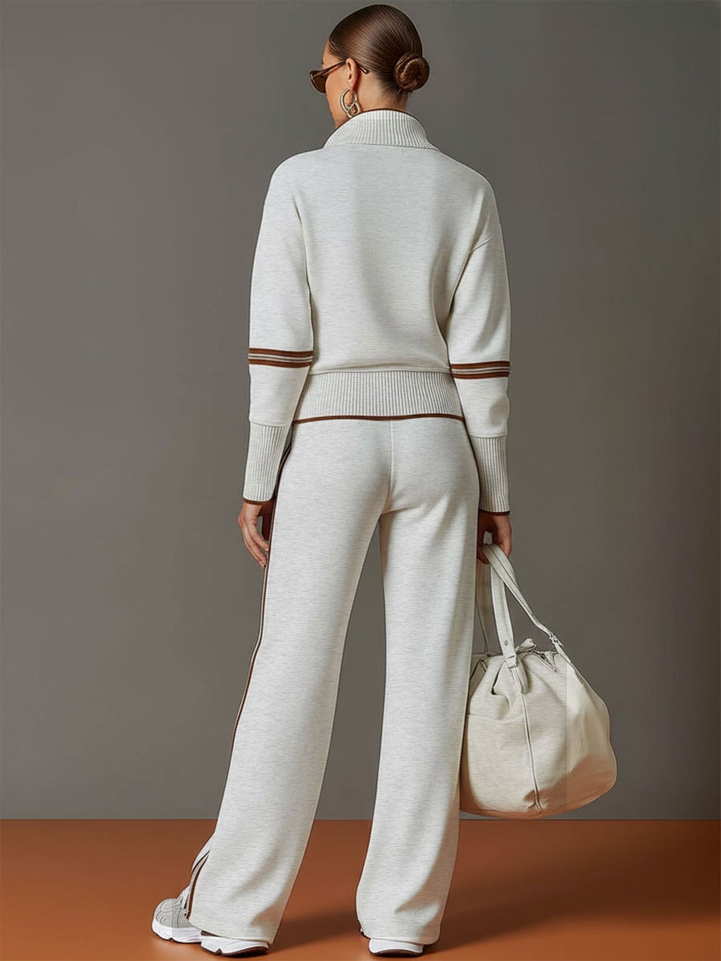 Marietta – Cojunto Elegante con Pantalón de Pierna Ancha