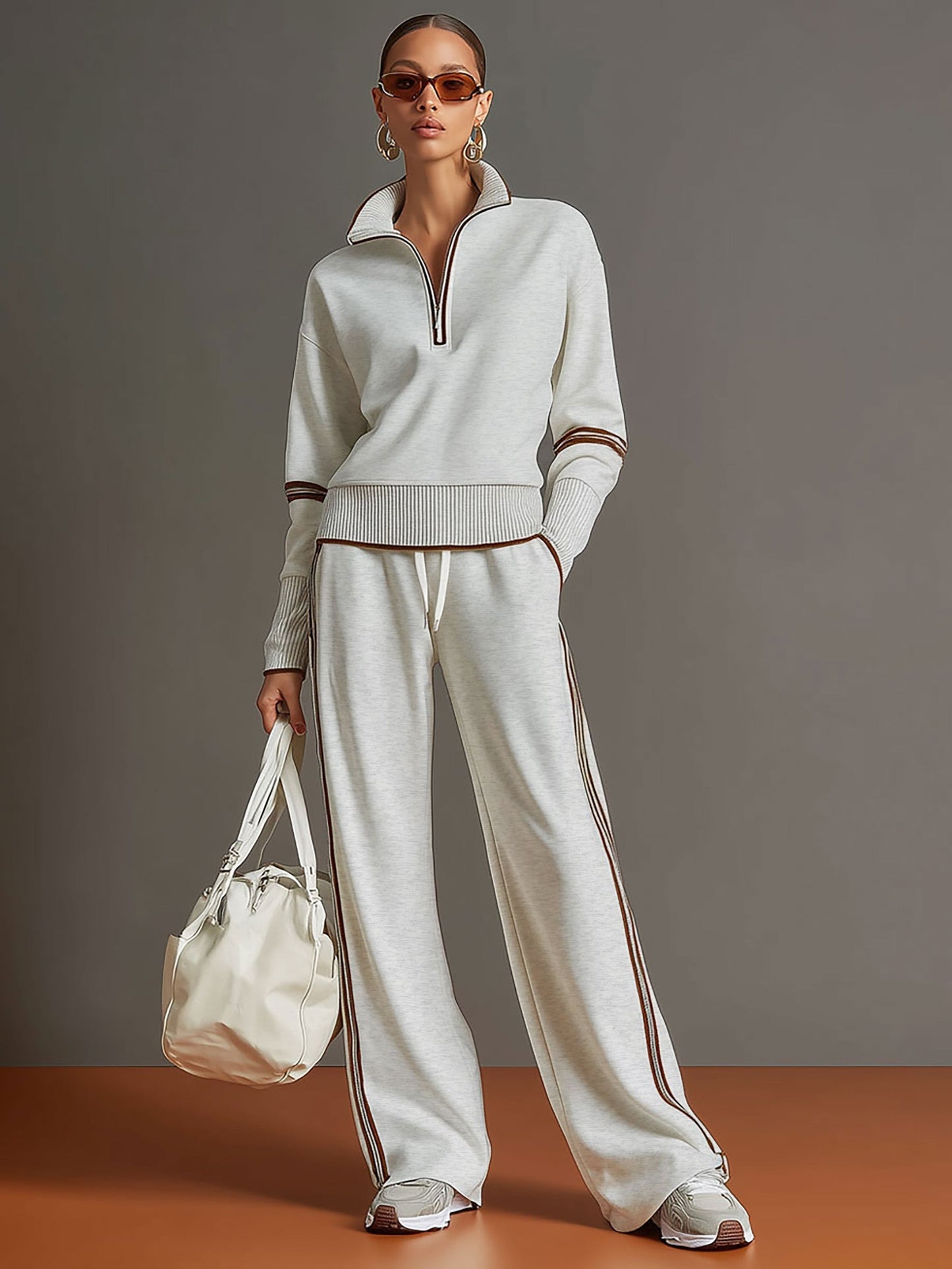 Marietta – Cojunto Elegante con Pantalón de Pierna Ancha