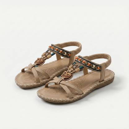Sandalias con detalles artesanales