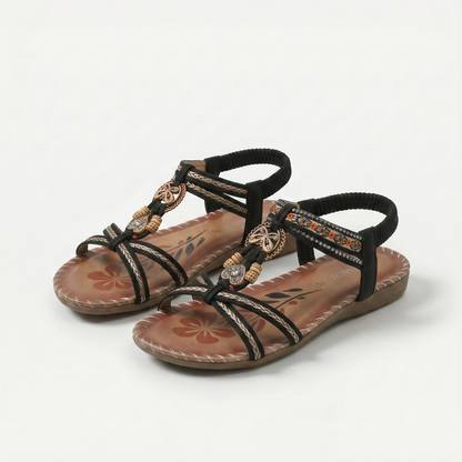 Sandalias con detalles artesanales