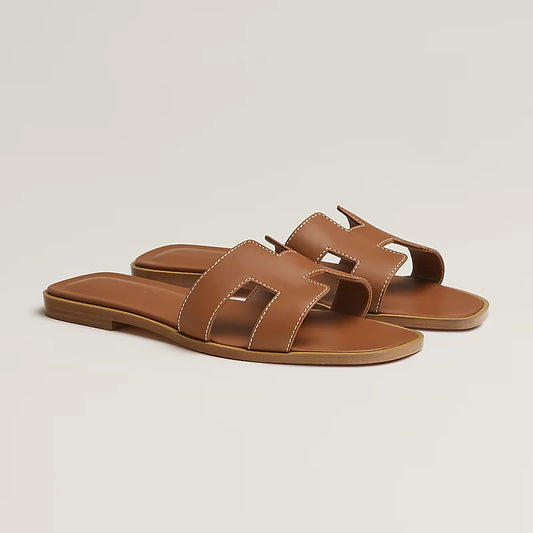 Sandalias planas estilo artesanal